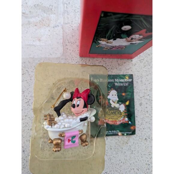Enesco Treasury Of Christmas Bubblin' With Joy Minnie Mouse Ornament - Picture 5 of 5